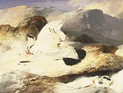 Ptarmigan in a Landscape Edwin Henry Landseer